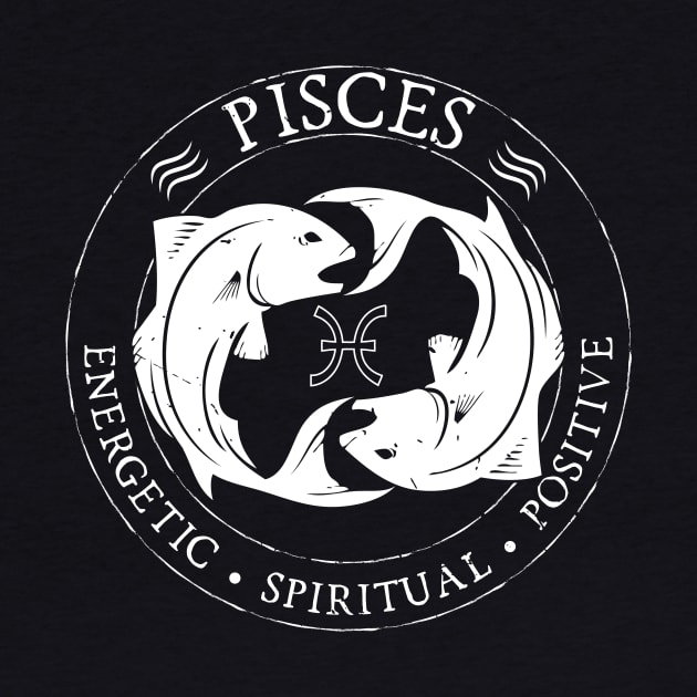 Pisces Zodiac Birthday Star Sign Zodiac Gift by atomguy